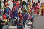 Abhishek and Prachi - On the Sets of 'Bol Bachchan' Movie